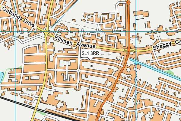 SL1 3RR map - OS VectorMap District (Ordnance Survey)