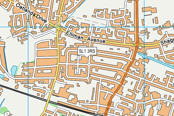 SL1 3RS map - OS VectorMap District (Ordnance Survey)