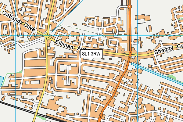 SL1 3RW map - OS VectorMap District (Ordnance Survey)