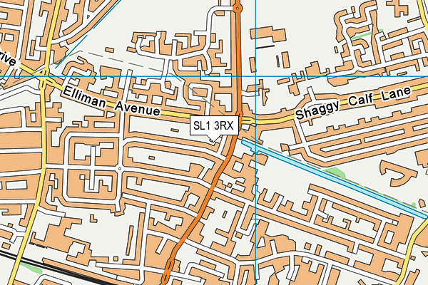 SL1 3RX map - OS VectorMap District (Ordnance Survey)