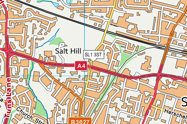 SL1 3ST map - OS VectorMap District (Ordnance Survey)