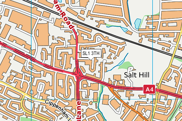 SL1 3TH map - OS VectorMap District (Ordnance Survey)