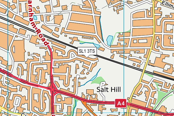 SL1 3TS map - OS VectorMap District (Ordnance Survey)