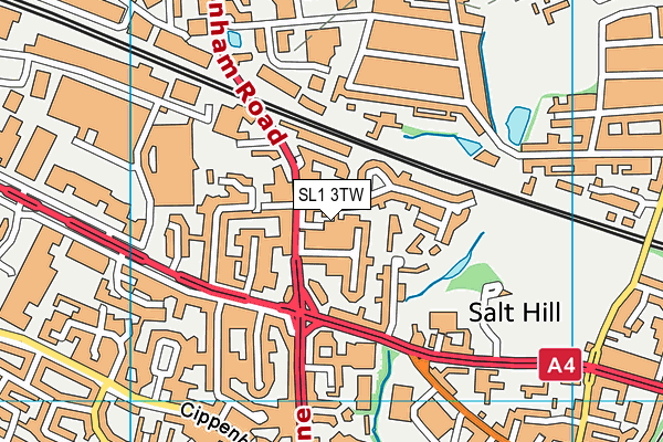 SL1 3TW map - OS VectorMap District (Ordnance Survey)