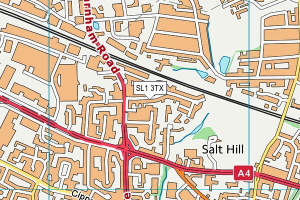SL1 3TX map - OS VectorMap District (Ordnance Survey)