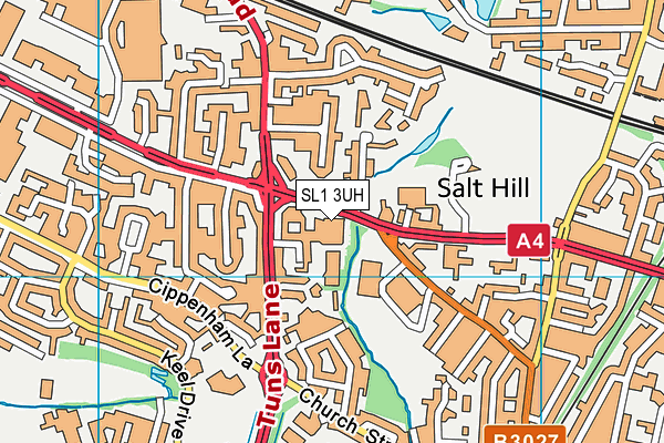 SL1 3UH map - OS VectorMap District (Ordnance Survey)