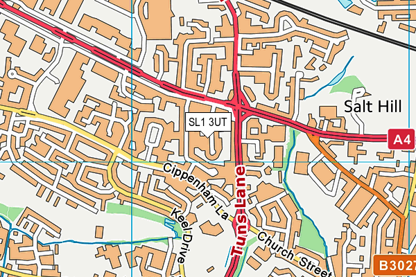 SL1 3UT map - OS VectorMap District (Ordnance Survey)