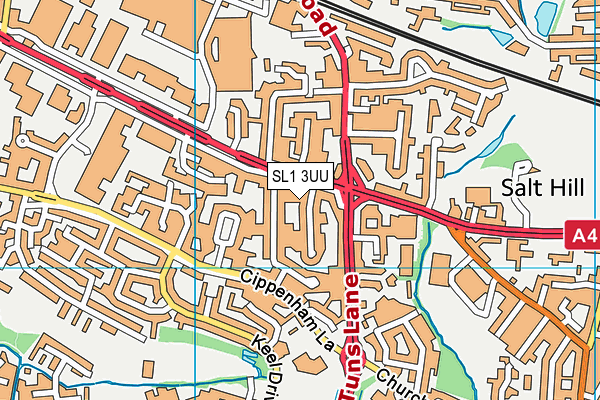 SL1 3UU map - OS VectorMap District (Ordnance Survey)