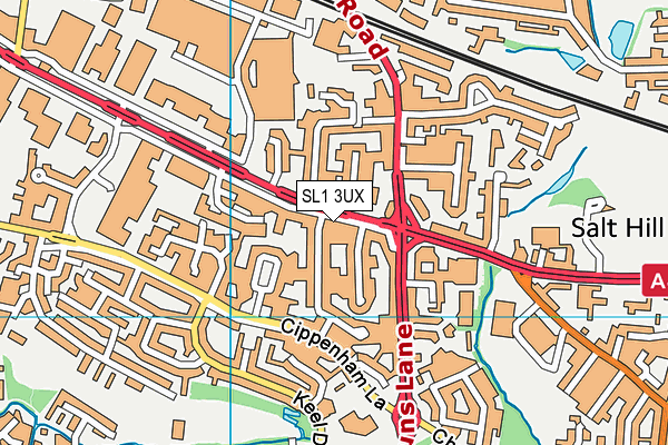 SL1 3UX map - OS VectorMap District (Ordnance Survey)