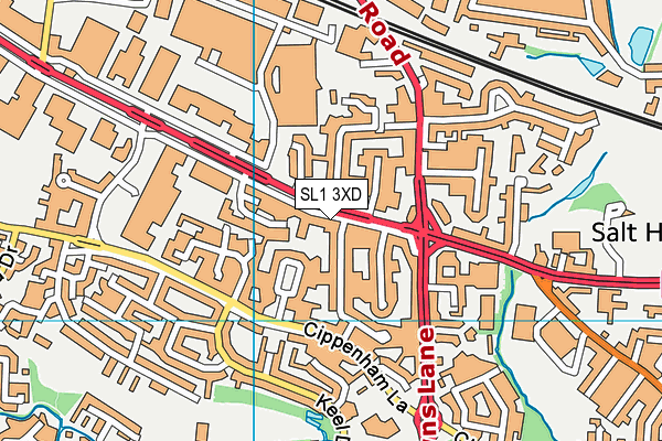 SL1 3XD map - OS VectorMap District (Ordnance Survey)