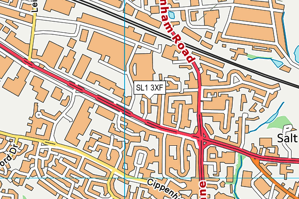 SL1 3XF map - OS VectorMap District (Ordnance Survey)