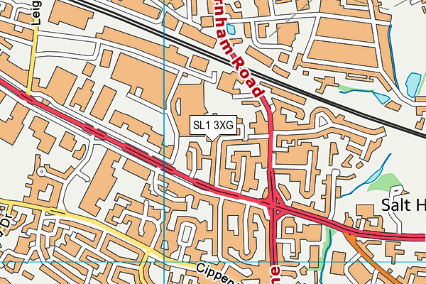 SL1 3XG map - OS VectorMap District (Ordnance Survey)