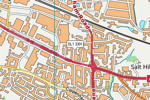 SL1 3XH map - OS VectorMap District (Ordnance Survey)