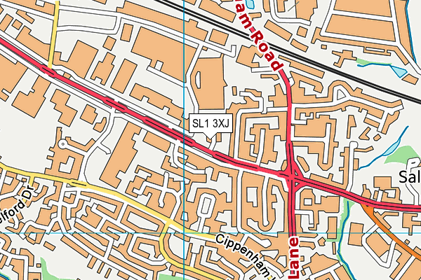 SL1 3XJ map - OS VectorMap District (Ordnance Survey)