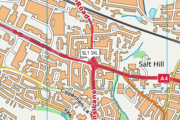 SL1 3XL map - OS VectorMap District (Ordnance Survey)