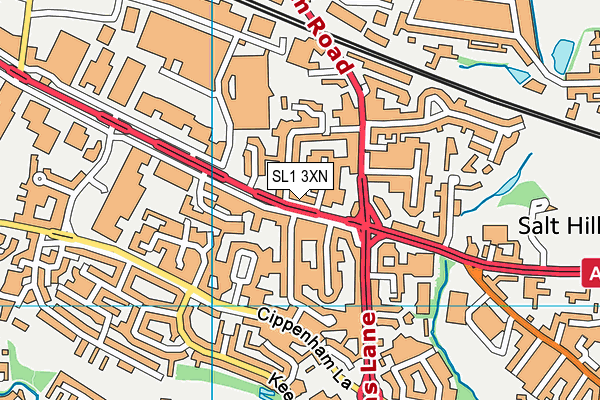 SL1 3XN map - OS VectorMap District (Ordnance Survey)