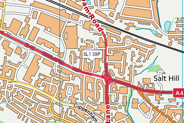 SL1 3XP map - OS VectorMap District (Ordnance Survey)