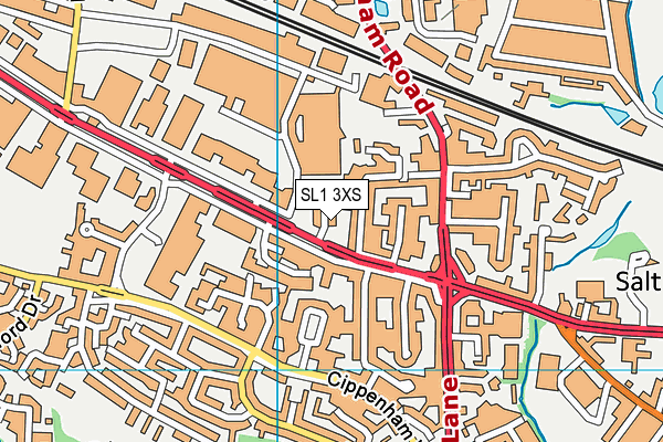 SL1 3XS map - OS VectorMap District (Ordnance Survey)