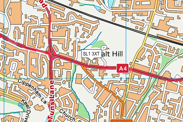 SL1 3XT map - OS VectorMap District (Ordnance Survey)