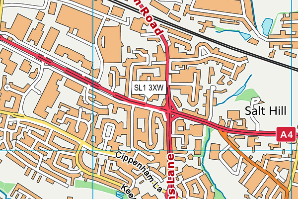 SL1 3XW map - OS VectorMap District (Ordnance Survey)