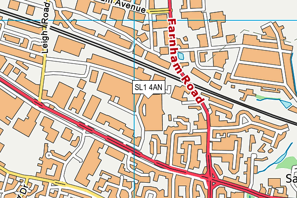 SL1 4AN map - OS VectorMap District (Ordnance Survey)