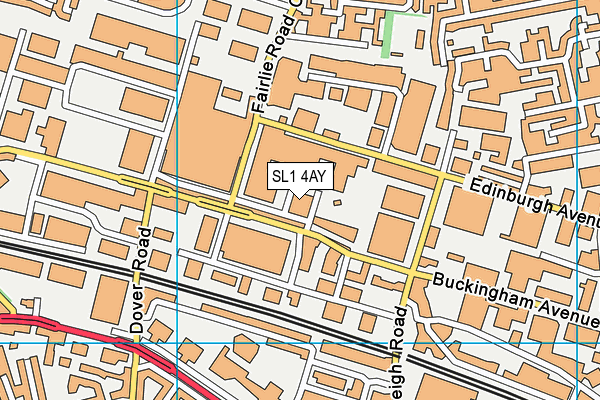 SL1 4AY map - OS VectorMap District (Ordnance Survey)