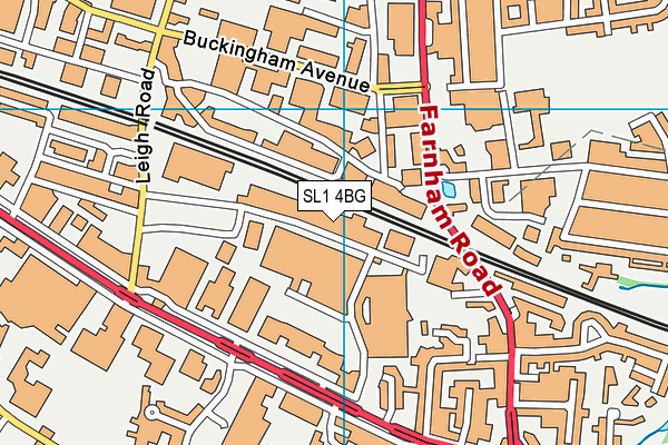 SL1 4BG map - OS VectorMap District (Ordnance Survey)