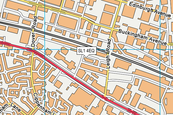 SL1 4EQ map - OS VectorMap District (Ordnance Survey)