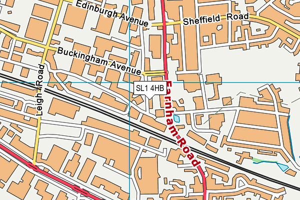 SL1 4HB map - OS VectorMap District (Ordnance Survey)