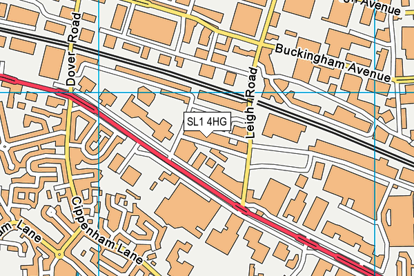 SL1 4HG map - OS VectorMap District (Ordnance Survey)