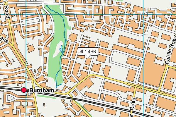 SL1 4HR map - OS VectorMap District (Ordnance Survey)