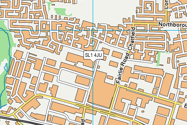 SL1 4JU map - OS VectorMap District (Ordnance Survey)