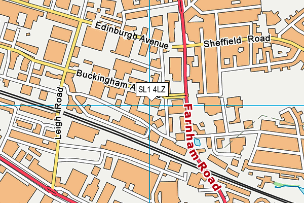 SL1 4LZ map - OS VectorMap District (Ordnance Survey)