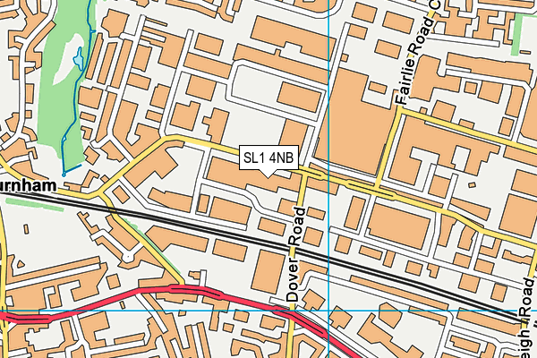 SL1 4NB map - OS VectorMap District (Ordnance Survey)