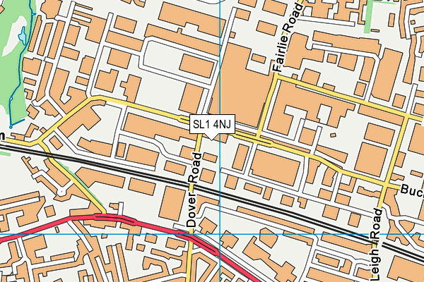 SL1 4NJ map - OS VectorMap District (Ordnance Survey)