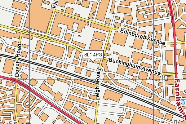 SL1 4PG map - OS VectorMap District (Ordnance Survey)