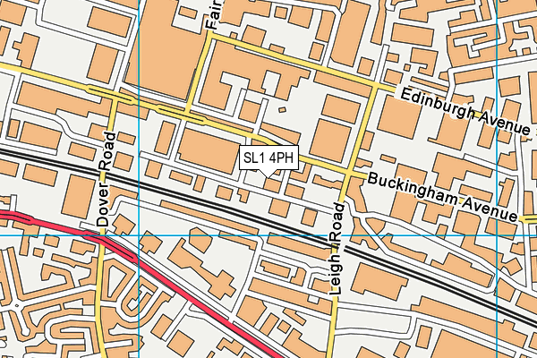 SL1 4PH map - OS VectorMap District (Ordnance Survey)
