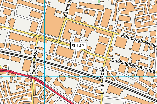 SL1 4PJ map - OS VectorMap District (Ordnance Survey)