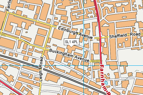SL1 4PL map - OS VectorMap District (Ordnance Survey)