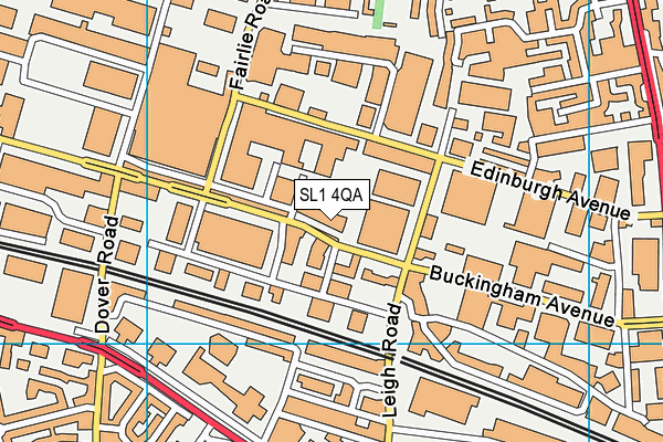 SL1 4QA map - OS VectorMap District (Ordnance Survey)