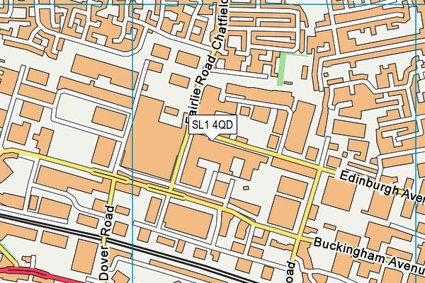 SL1 4QD map - OS VectorMap District (Ordnance Survey)