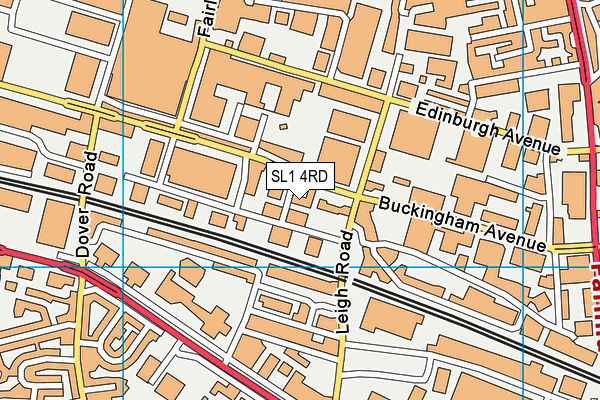 SL1 4RD map - OS VectorMap District (Ordnance Survey)