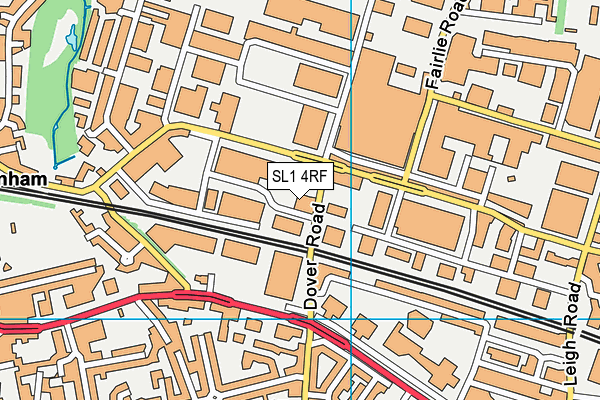 SL1 4RF map - OS VectorMap District (Ordnance Survey)