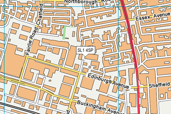 SL1 4SP map - OS VectorMap District (Ordnance Survey)