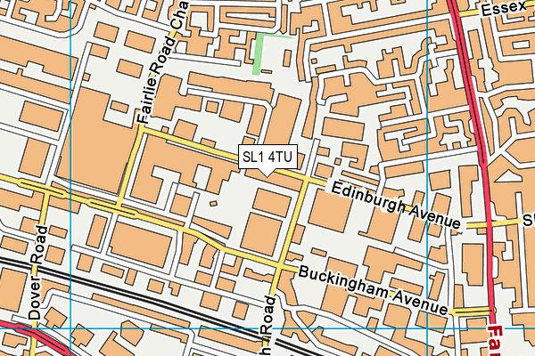 SL1 4TU map - OS VectorMap District (Ordnance Survey)