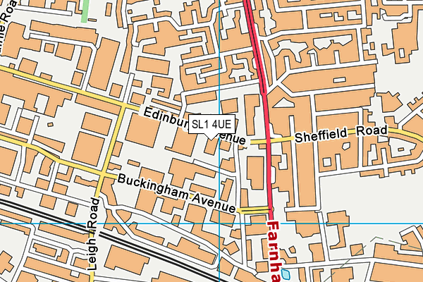 SL1 4UE map - OS VectorMap District (Ordnance Survey)