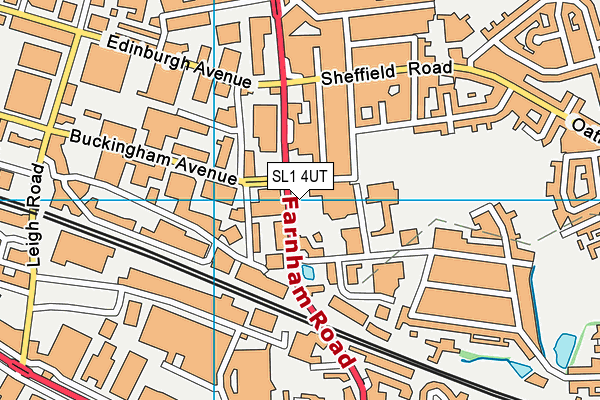 The Centre (Slough) map (SL1 4UT) - OS VectorMap District (Ordnance Survey)