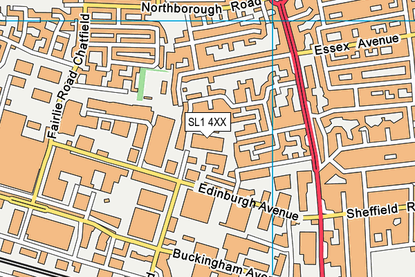 SL1 4XX map - OS VectorMap District (Ordnance Survey)