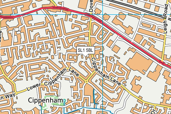SL1 5BL map - OS VectorMap District (Ordnance Survey)
