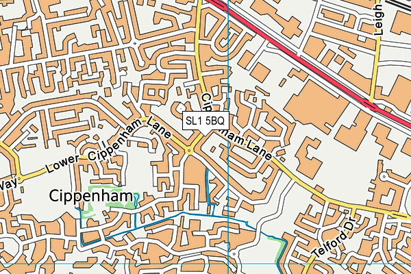 SL1 5BQ map - OS VectorMap District (Ordnance Survey)